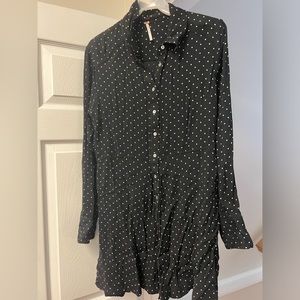 Free People This Town long sleeve dress. size L